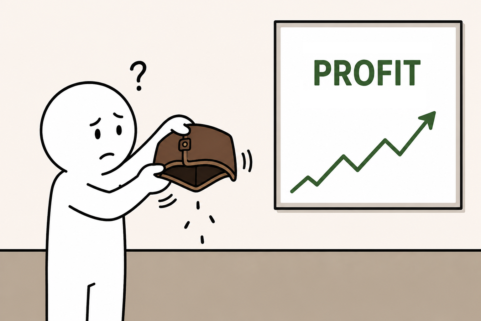 Profitable but no cash